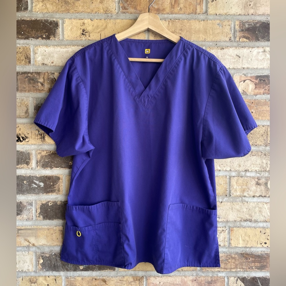 5 for $25🔥WonderWink Scrubs Purple Scrub Top XL